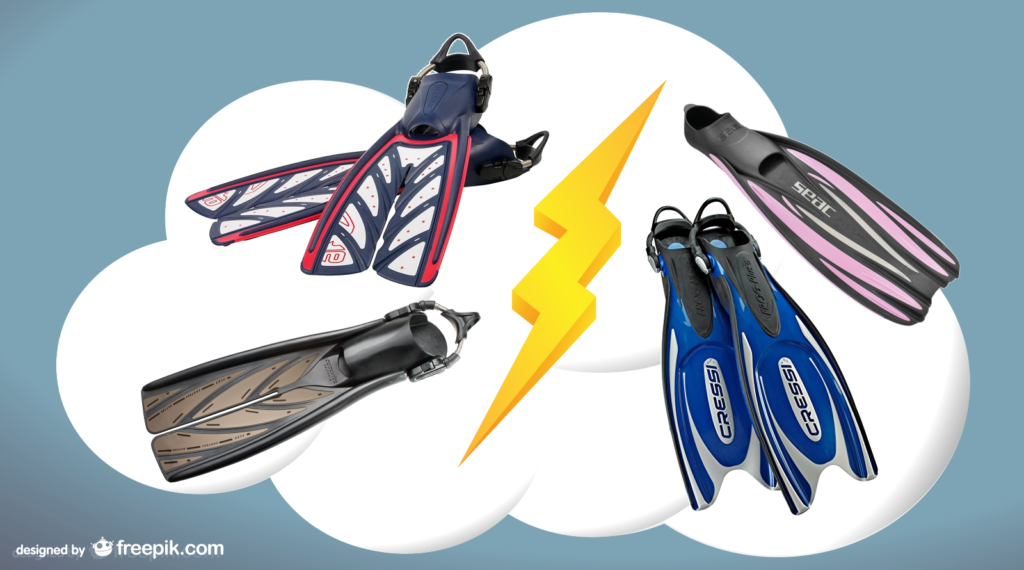 สปลิตฟิน (Split Fins) กับฟินธรรมดา (Paddle Fins) ใช้แบบไหนดี