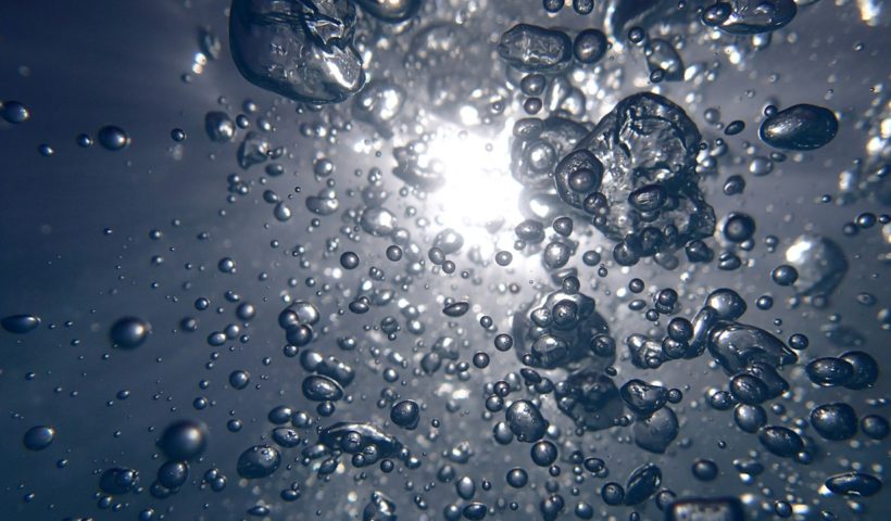 Water Bubbles in Gray