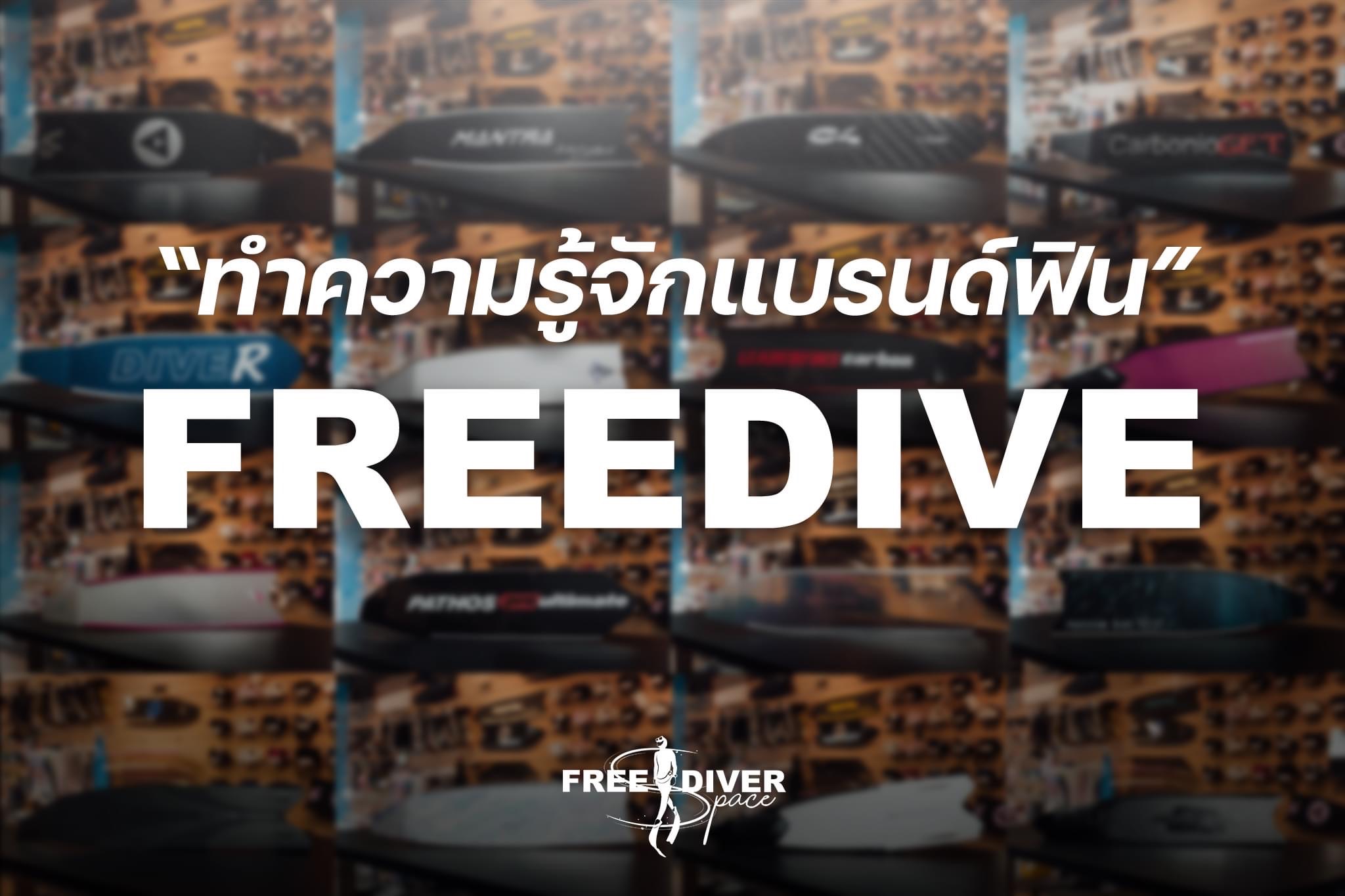 Banner for the article "Brands of Freediving Fins in Thailand 2022"