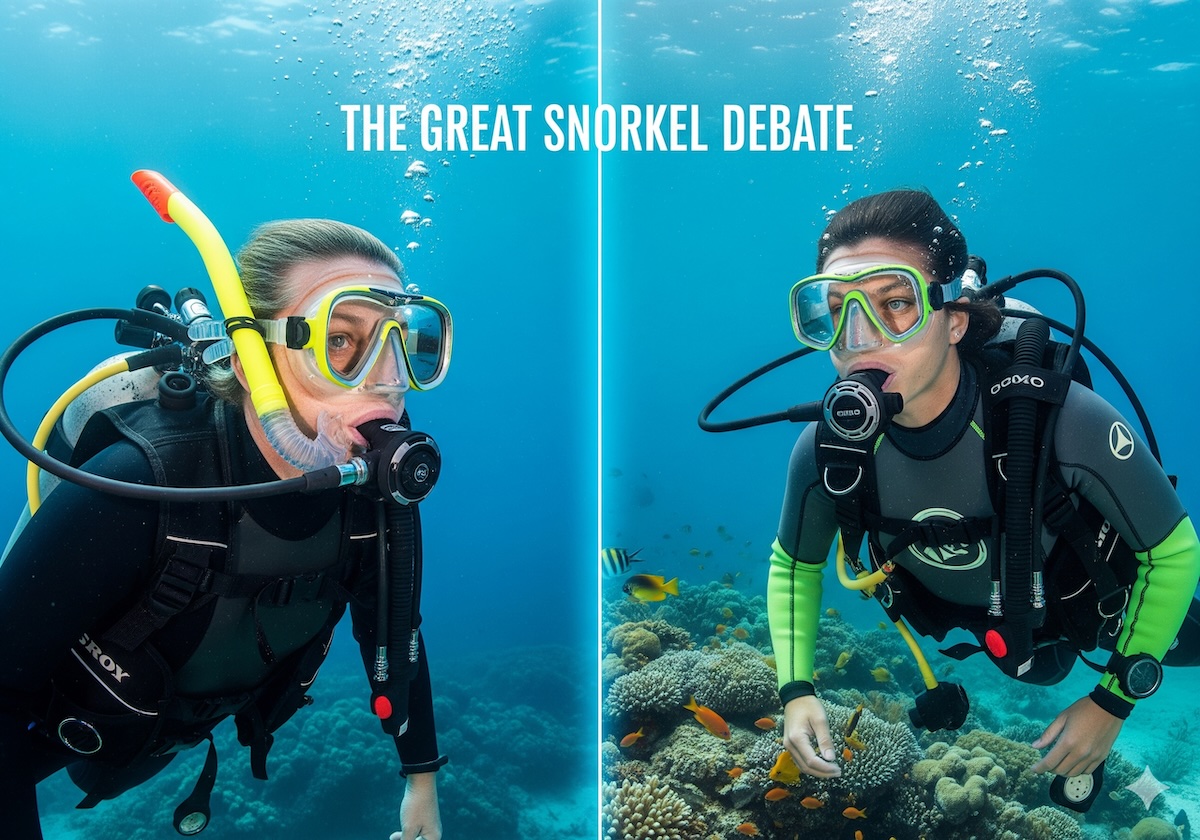 Banner of the article "The Great Snorkel Debate"